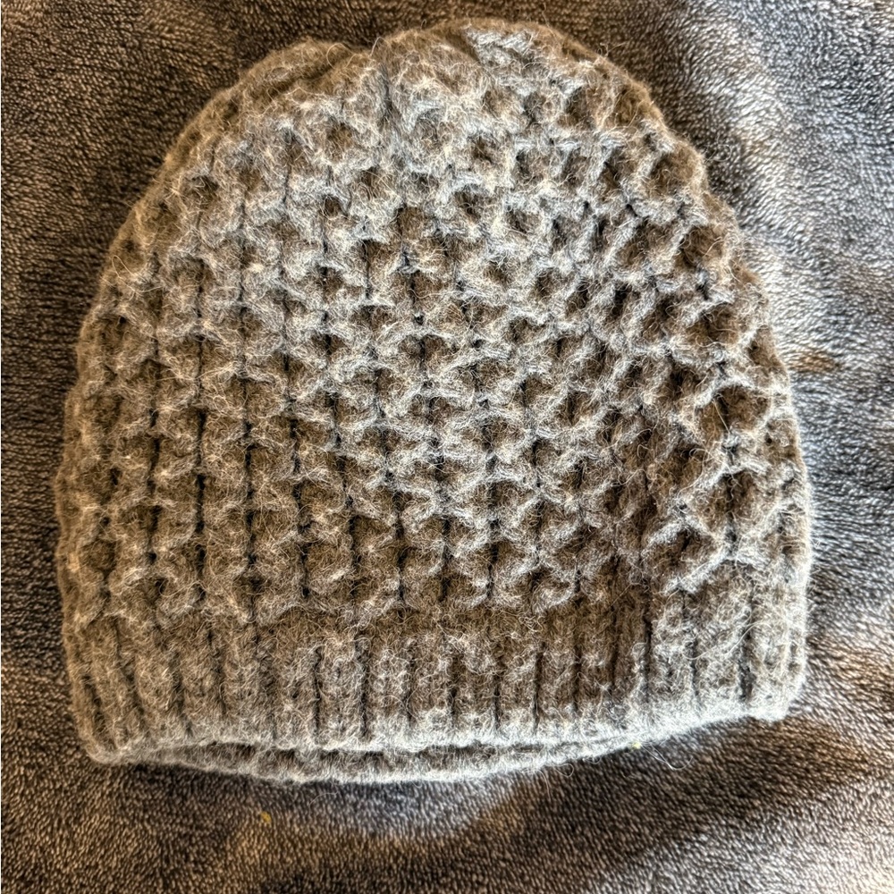 Cozy Gray Knit Beanie